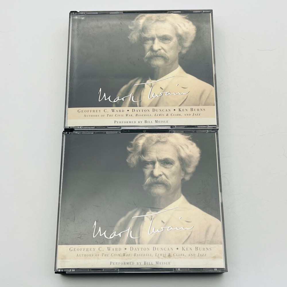 Mark Twain‎ Ken Burns Geoffrey Ward Dayton Duncan 7 CD Audiobook Set Bill Meisle